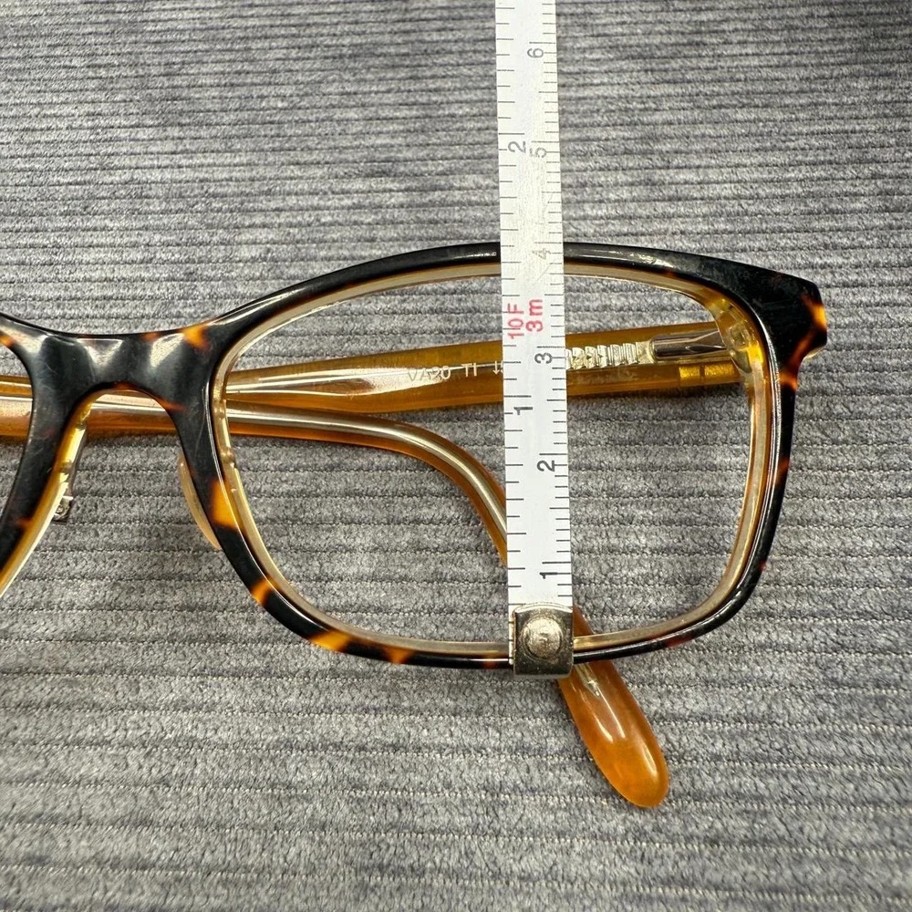 Vera Wang VA20 TI Y2k Eyeglasses Framesq Tortoise Amber Cat Eye Frames 56-16-140